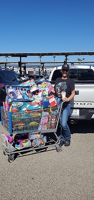 Buying toys and gifts for the children