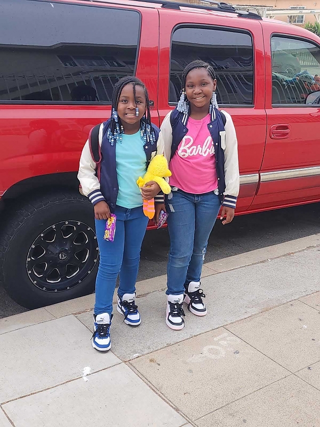 Beautiful Sister's making the best of what they have